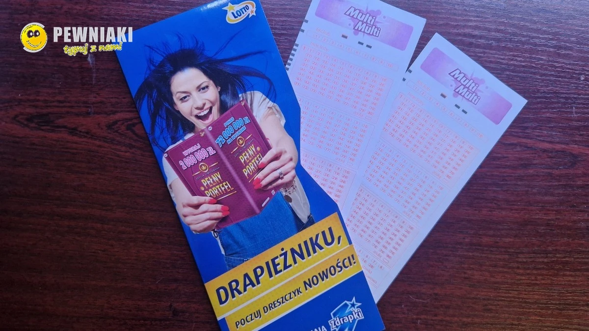 Multi Multi lottery coupons and a Lotto scratch-card leaflet on a table